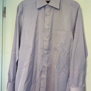 Tindari lavender men’s long sleeve button down dress shirt size 41-16
